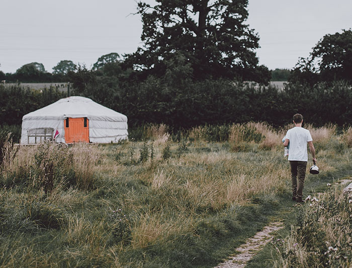 living in a yurt